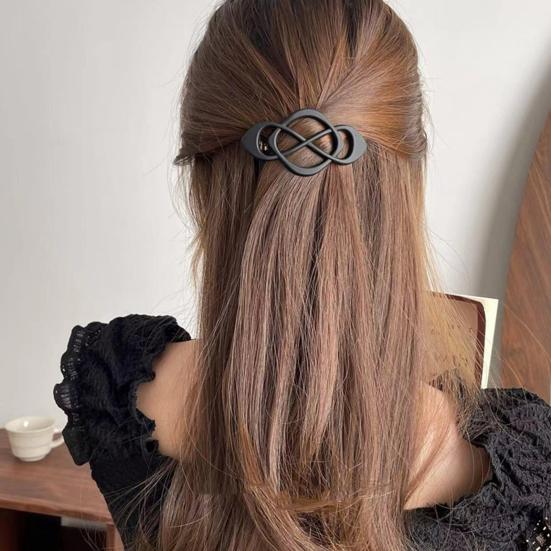 2Pcs Vintage Hair Barrettes French Style Hair Clips Women Girls