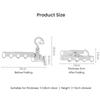 Portable Foldable Travel Hanger Clothes Quick Organizing Storage Travel Hanger with 5 Holes Suitable for Hotel Camping Travel