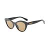 High-End Women's Leopard Print Cat Eye Sunglasses - Slimming Retro European & American Style