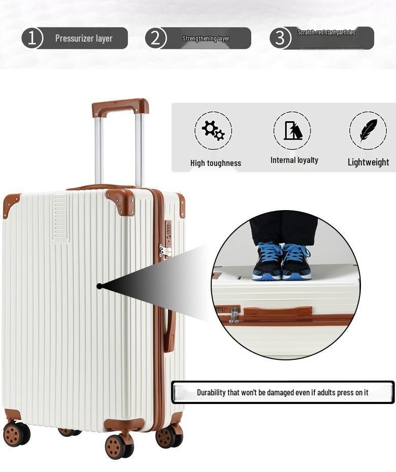 Fashionable 20-Inch Multifunctional Cabin Trolley Case for Men and Women - Parent-Child Travel Suitcase
