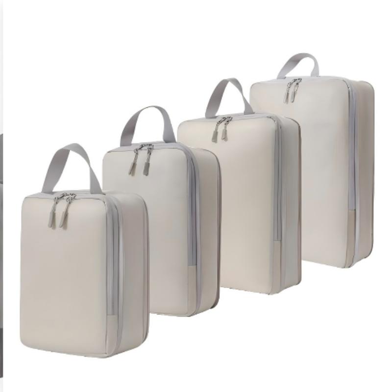 8pcs Cube Compression Travel Storage Bags Travel Box Breathable And Foldable Por