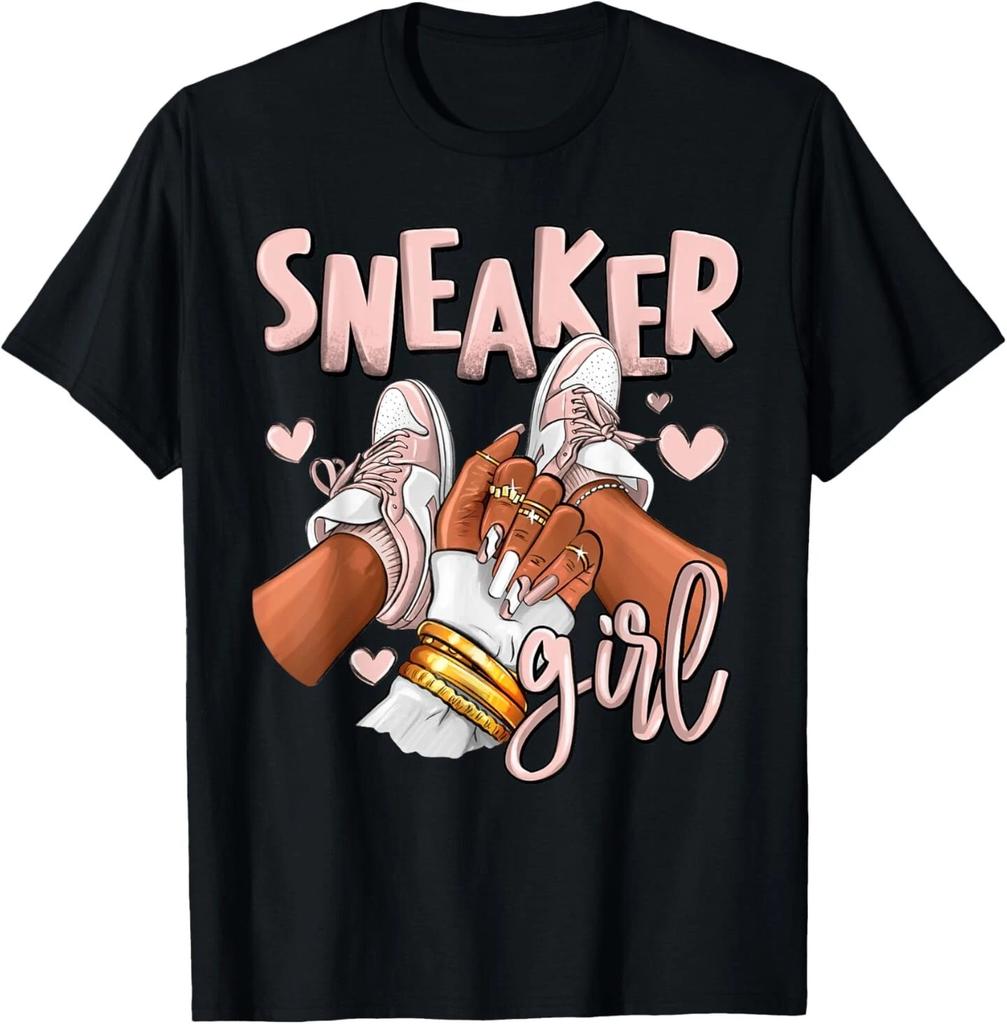 Girl Afro Low Legend Pink 11s Matching Tee For Men Women T-Shirt