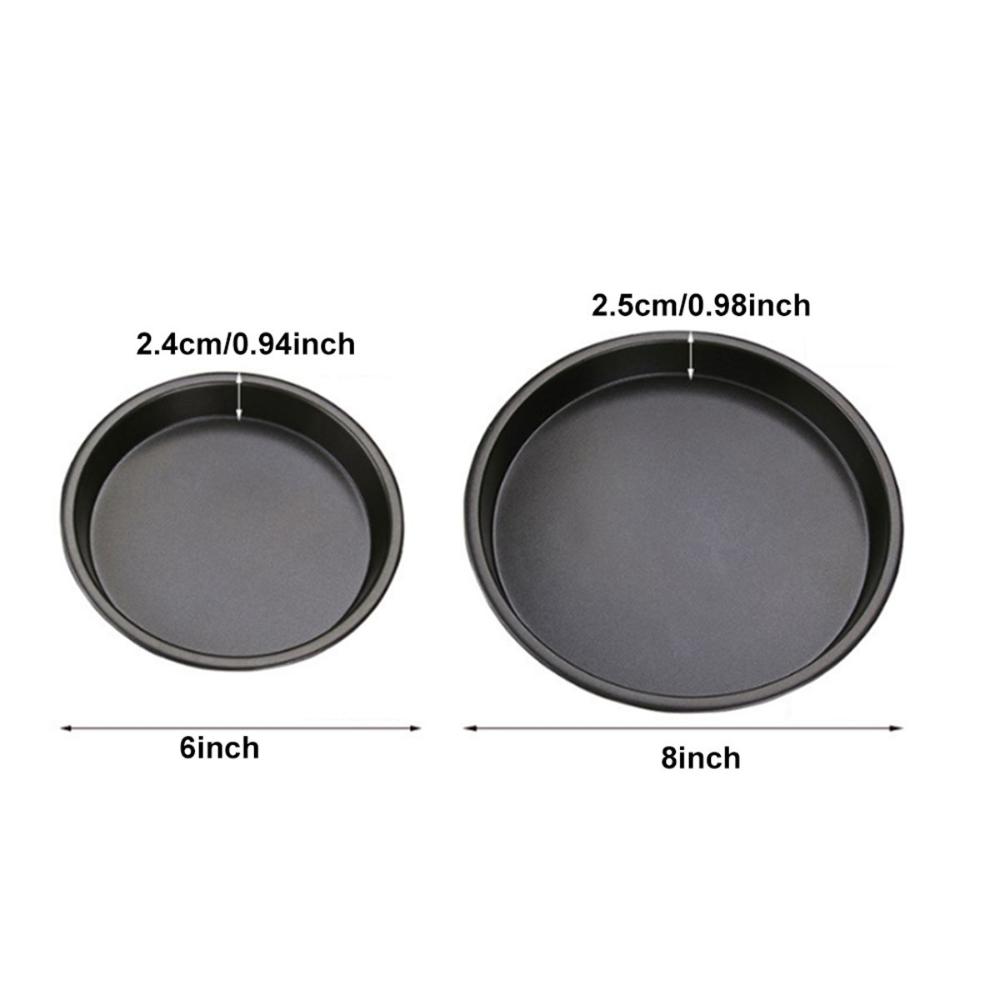 Carbon Steel Bakeware Kitchen Oven Deep Dish Plate Tray Mold Pizza Pan