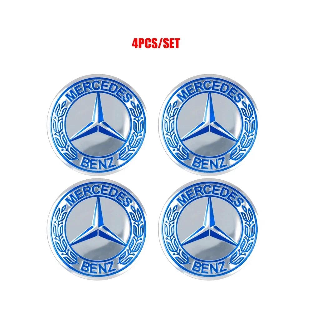 WZKGC1 For Mercedes Benz 56/60/65MM Car Wheel Center Cover Sticker Hub Cap Badge For Mercedes Benz ML W166 GLE C167 B E A C Class W205