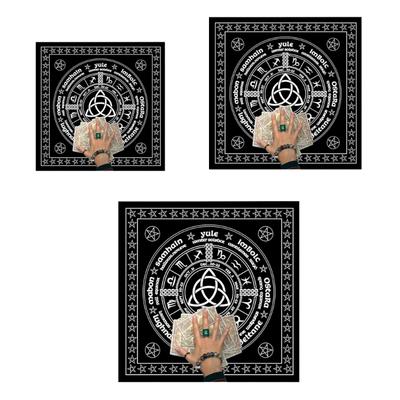 Square Shape Pendulum Divinations Mat Altar Tablecloth Board Game Card Pad Rune Table Cloth Metaphysical Board Game Mat