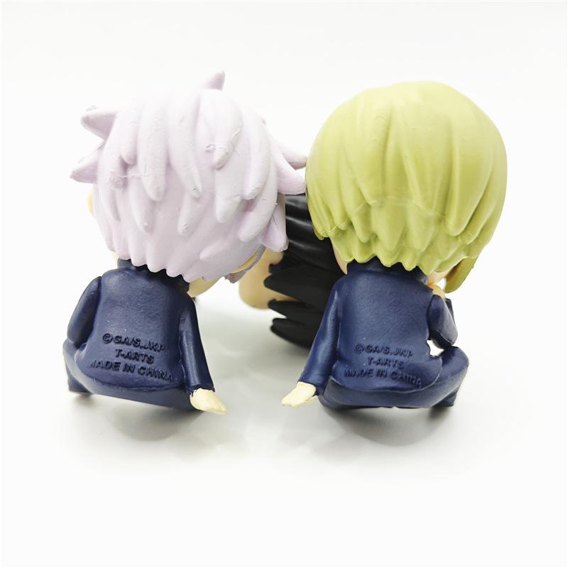 Figurine Anime Geto Suguru Jujutsu Kaisen Figurine Haibara Yu Poupées Satoru Gojo Endormi Figurine Nanami Kento PVC 4pcs/Ensemble Jouet Cadeau