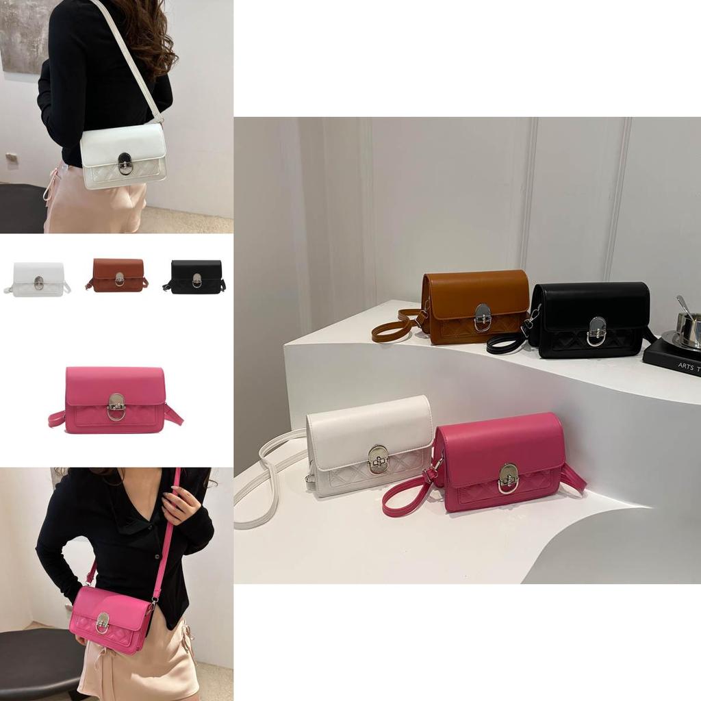 Stylish And Minimalist Square Bag For Women In Classic Black White And Brown Colors