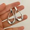 Fashion Stainless Steel Droplet Earrings for Women Vintage Exaggerated Geometric Dangle Drop Earring Party Wedding Jewelry Gifts