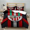 3-teiliges Fußball-Sport-Bettwäsche-Set, Ideal für 1 Bettbezug und 2 Kissenbezüge, Perfekt als Weihnachtsgeschenk, Ideal für Schlafzimmer, Wohnheim