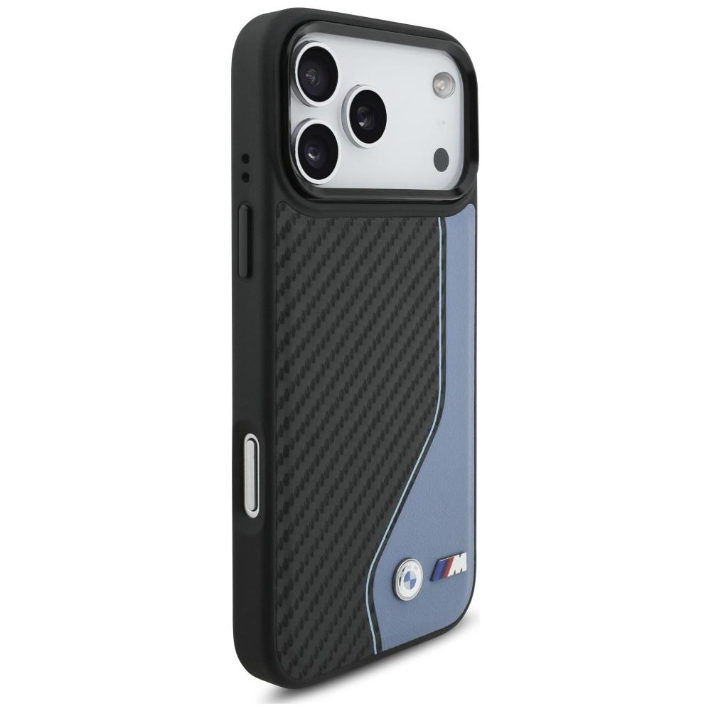 BMW M Carbon Logo MagSafe Hülle für iPhone 17 Pro Max Blau