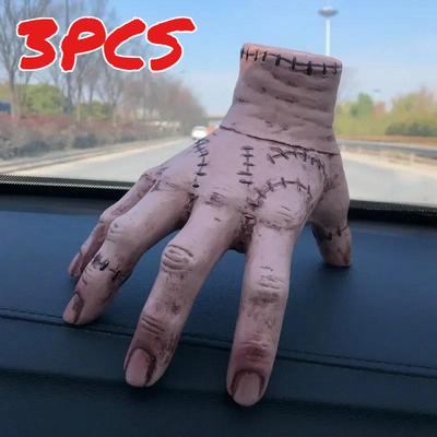 2026 Mano Cose Addams in PVC Cosplay Statuetta Famiglia Addams Decorazione Casa Artigianato da Scrivania Accessori Costume Festa di Halloween