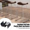24Pcs Plastic Chair Leg Floor Protectors U Shaped Furniture Feet Caps Easy Installation Non-Slip Chair Pads