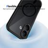 KEYSION Magnetic Phone Case for VIVO V60 Lite 5G Soft Silicone+PC Matte Translucent Clear Shockproof Back Cover for IQOO Z10R 5G