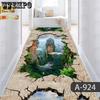 Flower 3D Carpet Floor Mat Door Entry Corridor Stairway Strip Home Carpet