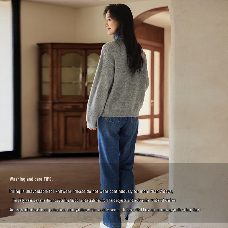 VICTORIA&VERA Women's Dolphin Jacquard Knit Sweater