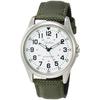 [Citizen Q&Q] Analog Water-Resistant Watch with Leather Strap QB38-304 for Men, Green