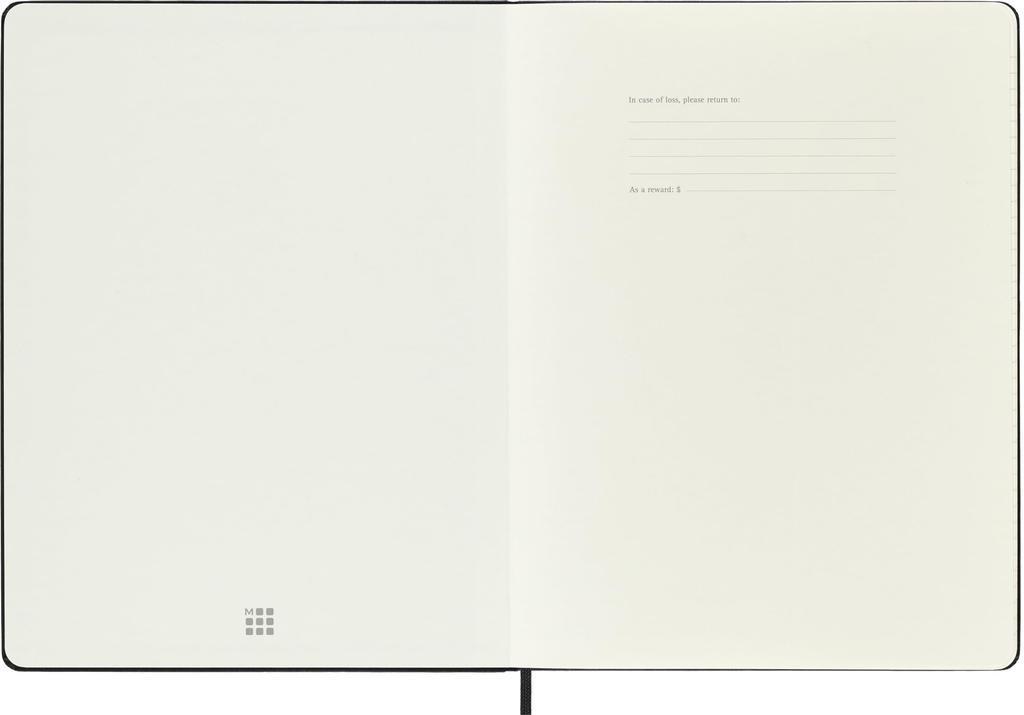 Moleskine 2026 18 Month Weekly Diary XL Hard Cover black DHB18WN4Y27