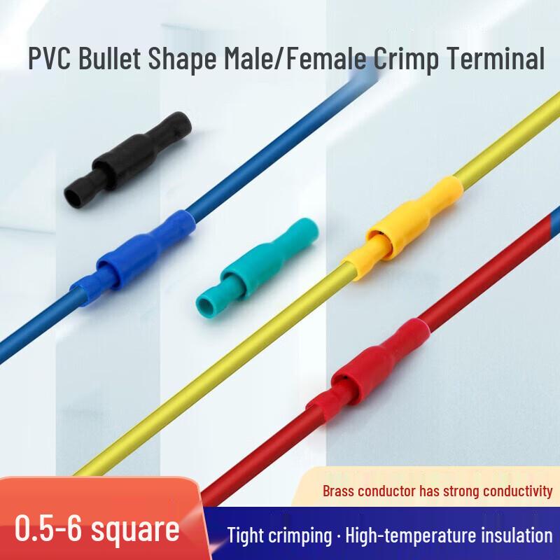 KUICC PVC Bullet Butt Wire Connectors