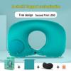 Automatic Inflatable U-Shaped Neck Pillow for Travel - Portable Airplane & Outdoor Comfort Pillow