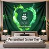 Custom Name Text Tapestry Plymouth Argyle FC Personalized Polyester Wall Tapestry For Bedroom And Room
