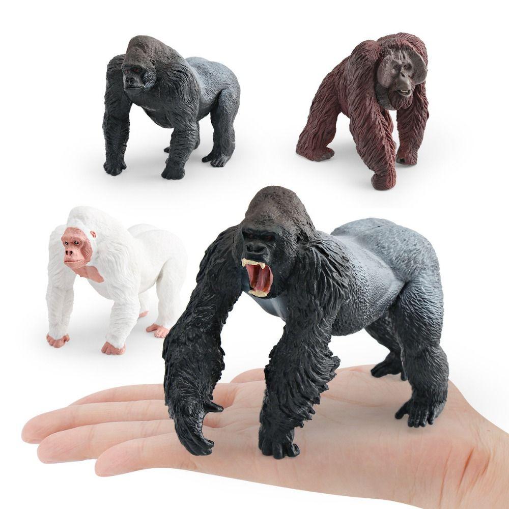PVC Simulation Gorilla Animal Toy Handmad Chimpanzee Action Figure  Kids Birthday Gift