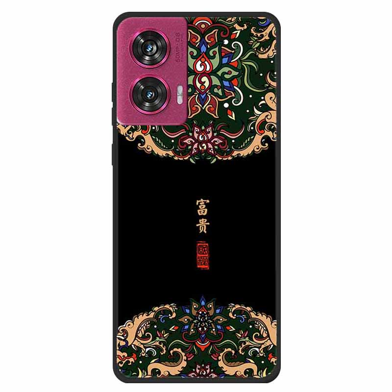 Dla Motorola Edge 50 Fusion 5G Etui na telefon Wzór Nadruk Miękki TPU Pokrowiec Ochronny