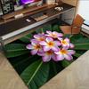 1PC Flores de Plumeria Extra Grandes Alfombra de Piso Antideslizante, Oficina, familia, dormitorio, Estudio Alfombra de Área Grande Alfombras de Interior, , Colores Vibrantes