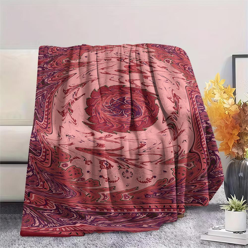 1 pièce Couverture en Flanelle Imprimée Dessin Animé, Haute Qualité Confortable pour Toutes les Saisons, Décoration de Maison, Chaleur et Confort, Parfait pour un Cadeau de Noël ou d'Anniversaire