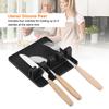 Food Grade Silicone Rack Spoon Spatula Utensils Rest Holder Organizer Kitchen Tool Black