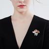 Cute Teeth Pin Badge Cartoon Teeth Breastpin Popular Decorative Pin  For Women Coat