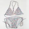 2025 Women's Floral Lace-Up Bikini with Chest Pad