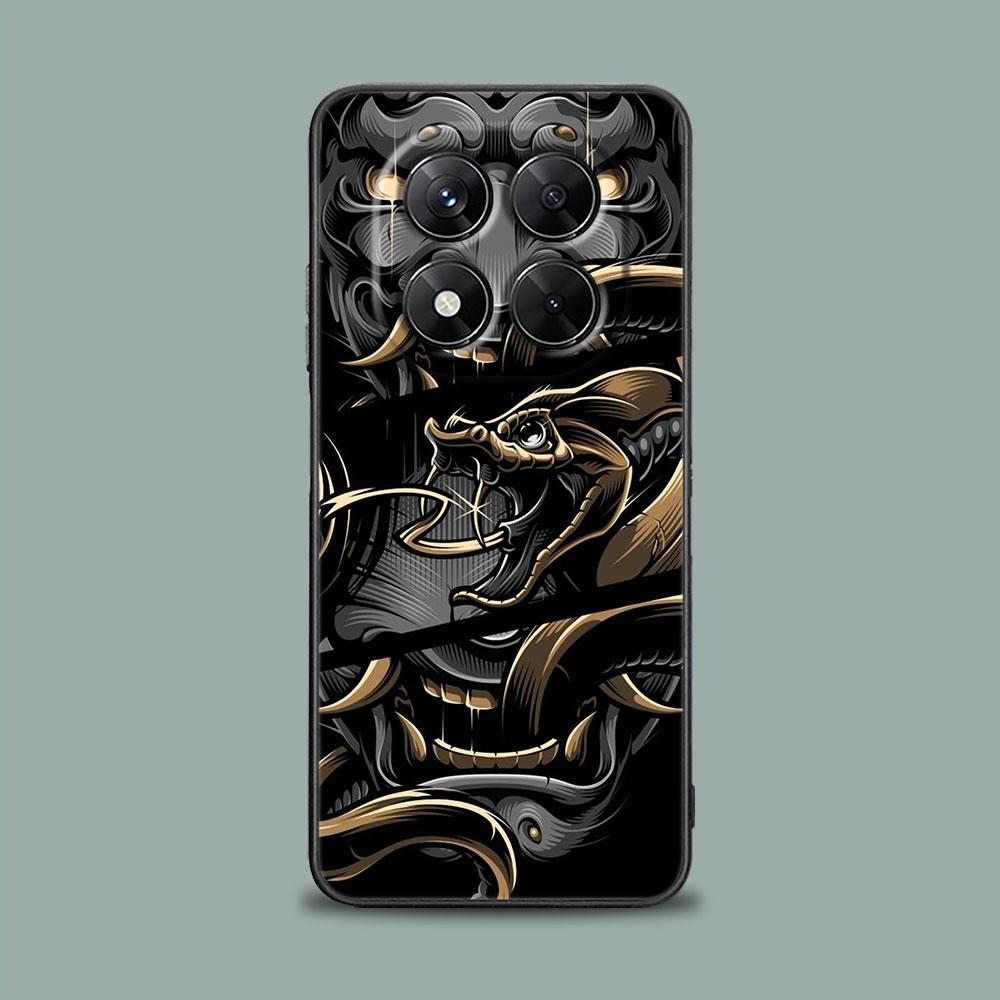 Samurai Ghost Hannya Ukiyo-E Mask Phone Case for Xiaomi Redmi 14C 12C 10C 13C 4G Redmi Note 14 13 12 11 10 Pro Plus 12S 9S Cover