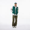 New MLB SS24 Baseball Jacket Unisex Dark Green 3AJPV1641-43GND