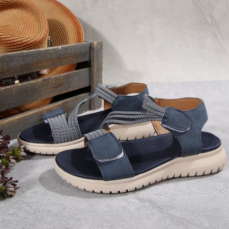 Large size wedge sandals women's summer new fashion Velcro sandals women