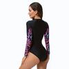Maillot de bain une pièce à manches longues pour femme Combinaison de surf et de plongée Maillot de bain pour femme
