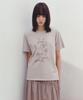 INSILENCE WOMEN Vintage Sketch T-Shirt Beige
