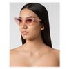 Philipp Plein Statement Pink Mirror Cat Eye Ladies Sunglasses 000 Wes0076 Pte003n Kuxu