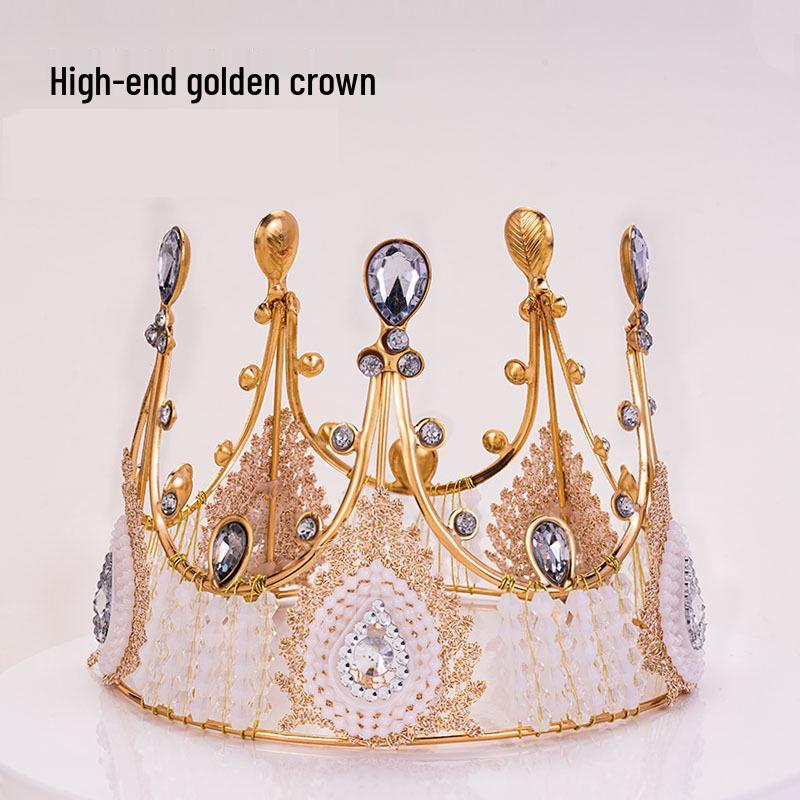 Královský krajkový a perlový dort - design královny čelenky pro svatby a narozeniny