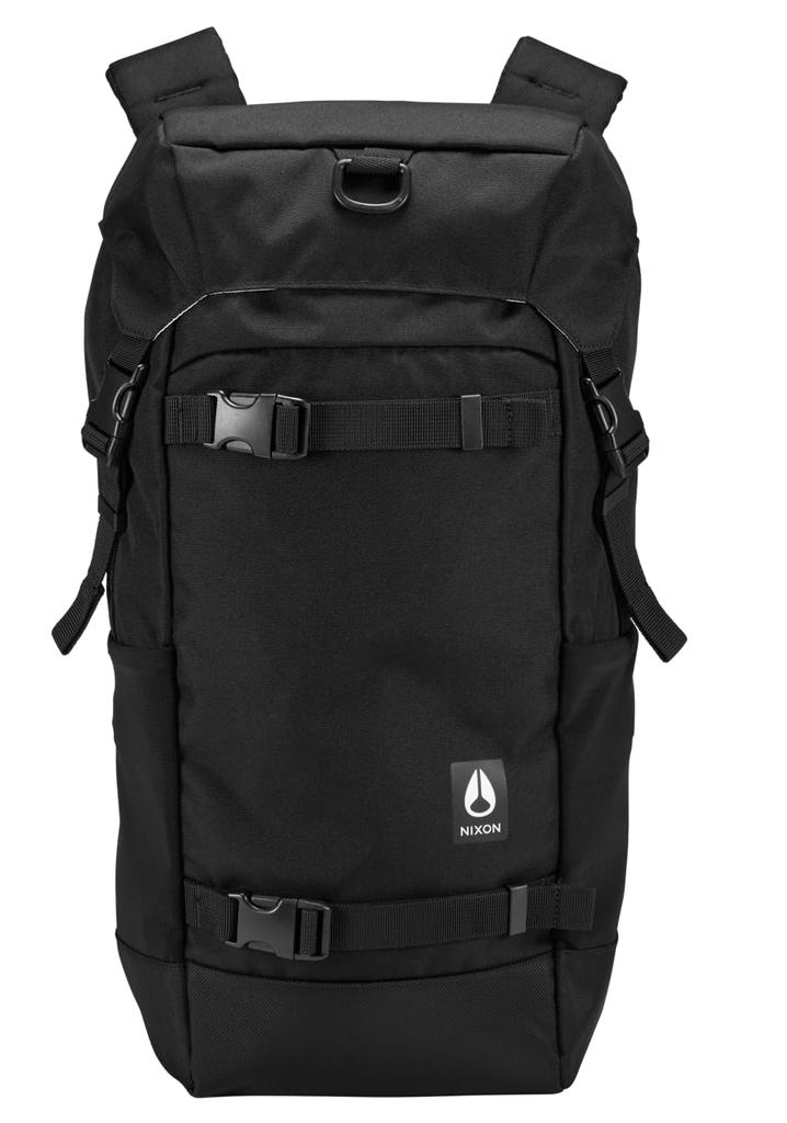 NIXON Landlock Backpack IV - 25L Top-Load Pack, Black, One Size.