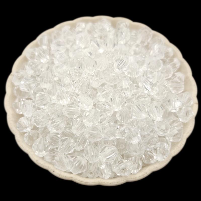 

20-200 шт. 5-10 мм акриловые прозрачные алмазные бусины для изготовления ювелирных изделий 6mm 100Pcs белый