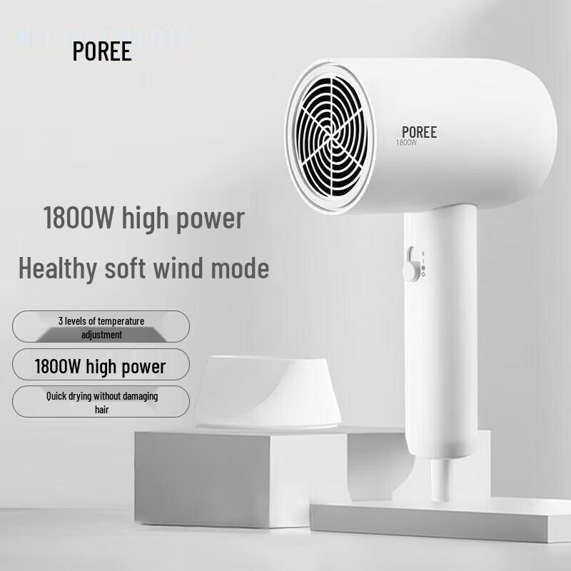 FLYCO PH1621 High-Power Portable Hair Dryer CN plug (adapter included)