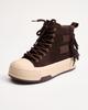 Platform Boots Sarvina 15230 36 Brown Suede Fur