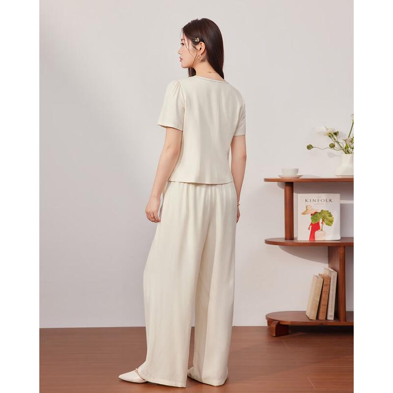 IEF Women's Korean-Style Casual Two-Piece Trouser Set
