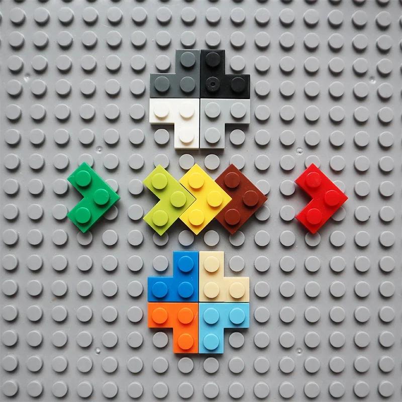 100PCS 2420 Size 1+2 Bricks Dots L MOC Assemble Particles Building Blocks DIY Educational Creative Toy for Kids