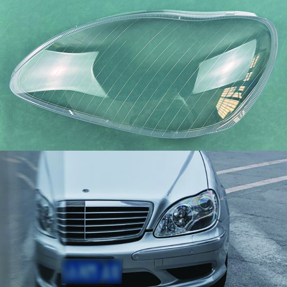 Для Benz S-Class W220 1998-2005 Передняя крышка фары Прозрачная маска Корпус фары Замена оригинального абажура Плексиглас Left