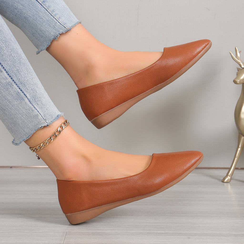 Fashion Specials Plus Size Flat Bottom Comfortable Shallow Shoes Plus Size Women's Casual Shoes with Easy To Wear and Take Off in Spring