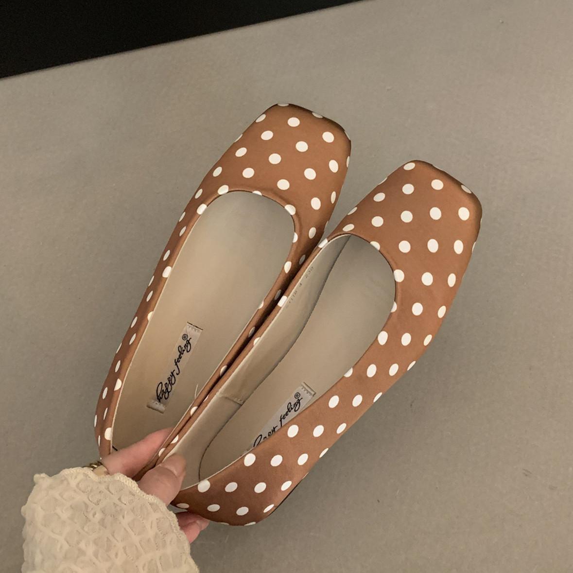 Bailamos Brand Women Flats Round Toe Weave Pointed Toe Slip On Single Shoes Flat Heel Boat Shoes Soft Ballet Shoes 35