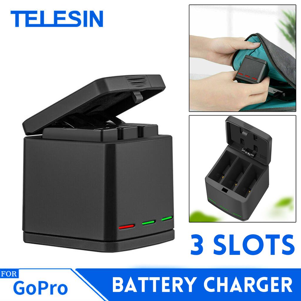 Buy 3 Slots Travel Charging Battery Charger Box For Gopro Hero 8 7 6 5 At Affordable Prices Free Shipping Real Reviews With Photos Joom