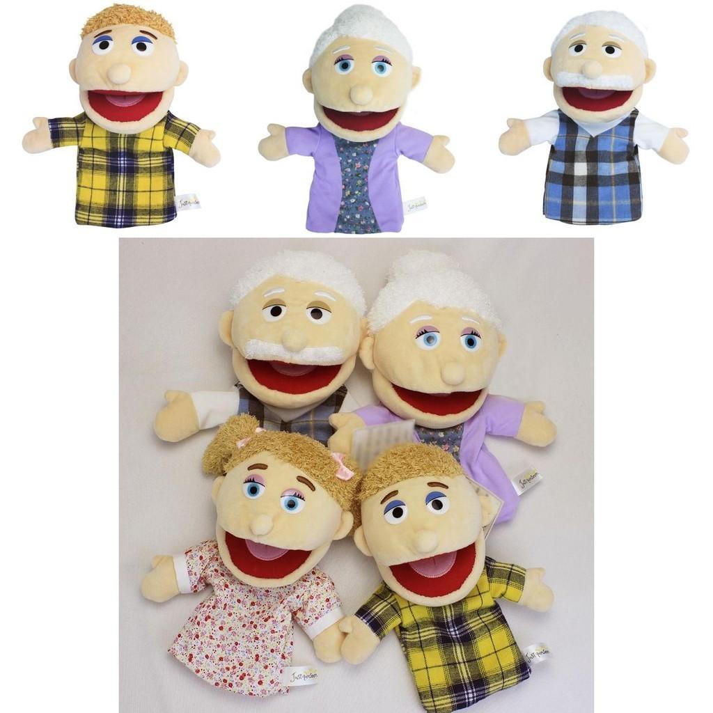 Creative Open Mouth Full Family Hand Puppet Plush Doll Toy For Roleplaying And Storytelling