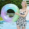 Kids Adults Swim Ring Inflatable Leakproof Thickened PVC Summer Outdoor Swimming Pool Float Tube Toy Beach Party Supplies